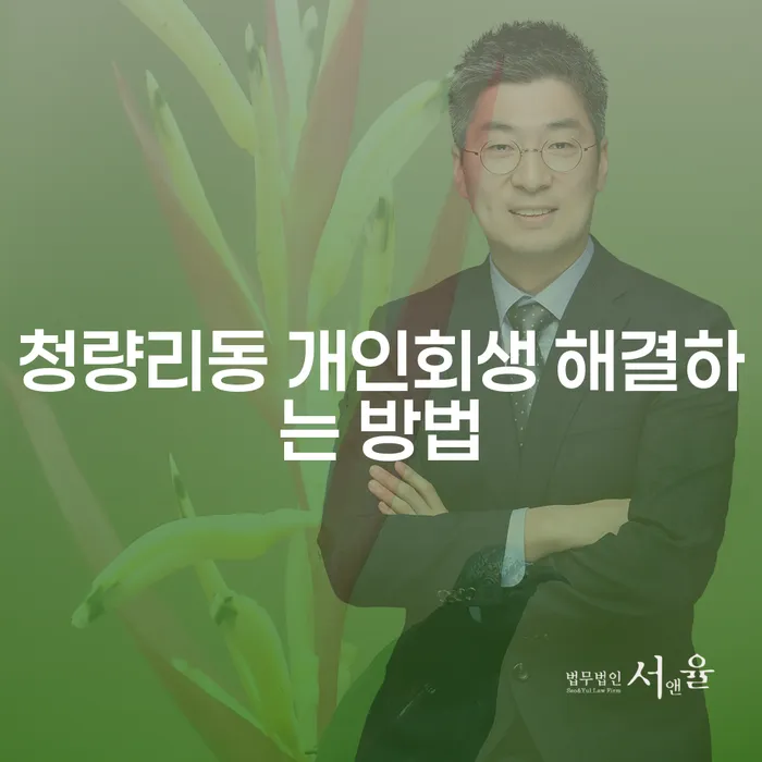 청량리동 개인회생 해결하는 방법