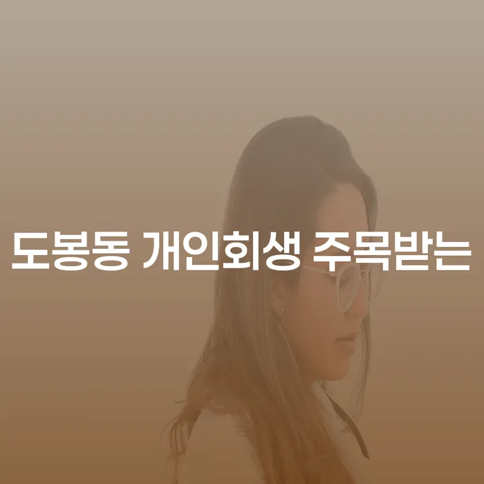 도봉동 개인회생 주목받는