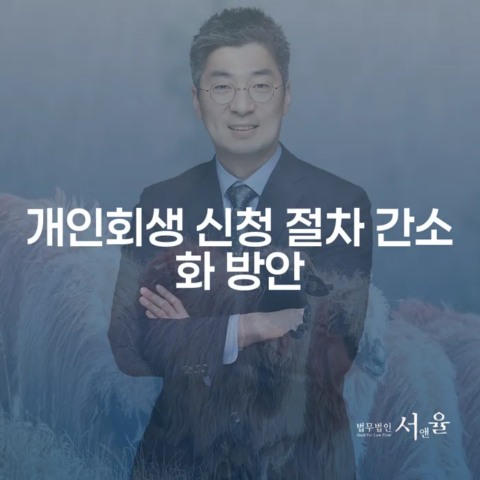 개인회생 신청 절차 간소화 방안, 정말 필요한가요?